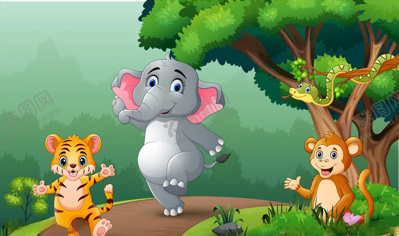 编号：19785209271737061910【酷图网】源文件下载-卡通动物