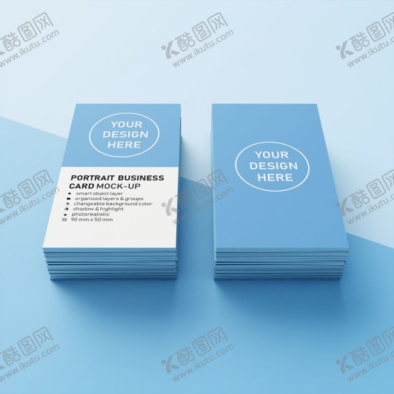 编号：26223307071336473957【酷图网】源文件下载-名片样机