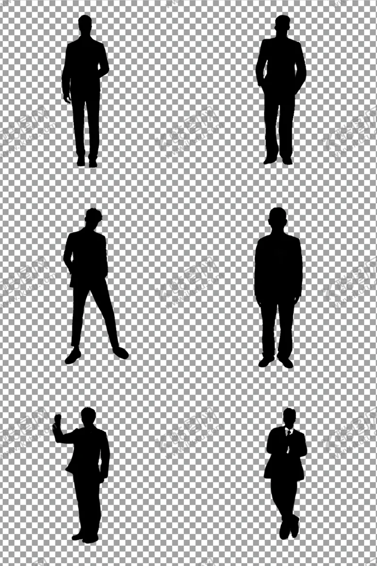 编号：50214206262101358590【酷图网】源文件下载-商务人物剪影