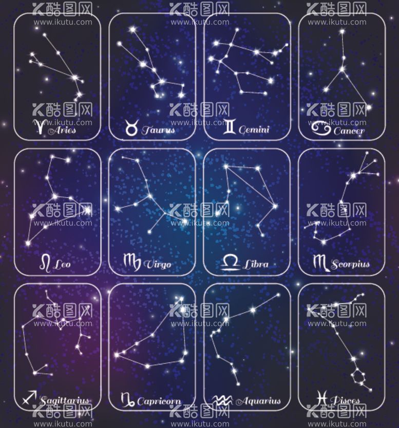 编号：95499212100205393205【酷图网】源文件下载-星座图图片