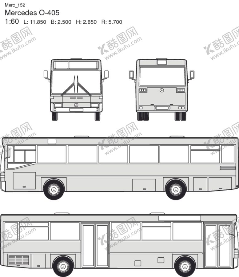 编号：91437810101430393050【酷图网】源文件下载-手绘客运汽车