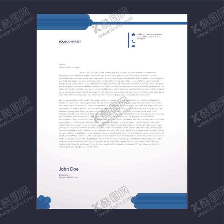 编号：33569006271231348494【酷图网】源文件下载-制度牌商务信纸宣传单