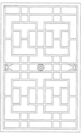 镂空花图案屏风雕仿古古典边仿古纹