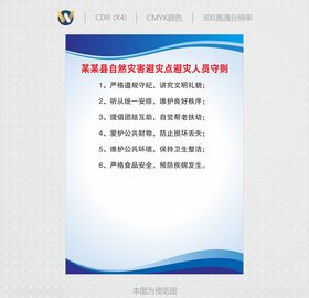 自然灾害避灾点避灾人员守则