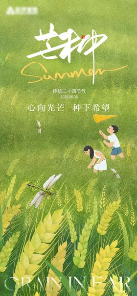 芒种节气海报