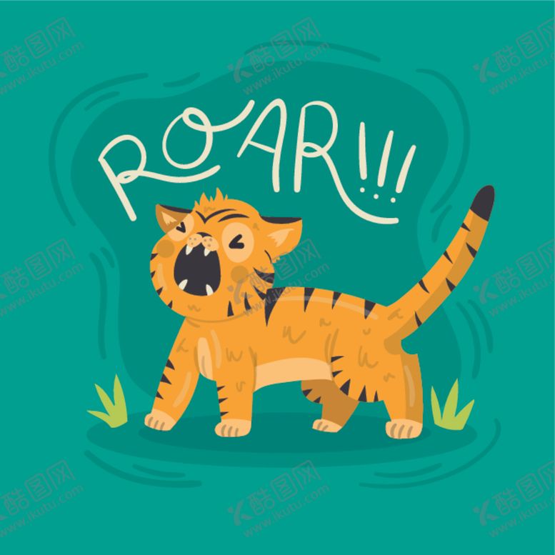 编号：71487910051412221648【酷图网】源文件下载-卡通老虎