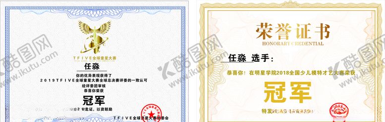 编号：20276510291943548781【酷图网】源文件下载-荣誉证书