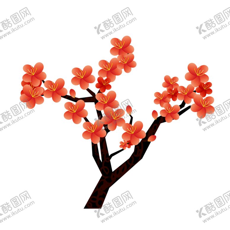 编号：60967806161618462615【酷图网】源文件下载-中国风水墨梅