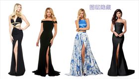 外国晚礼服模特