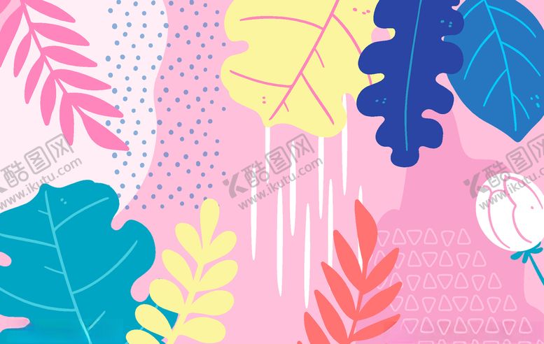 编号：64342611010816222445【酷图网】源文件下载-叶子背景