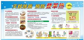 预防登革热清积水灭蚊农村挂图