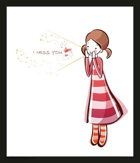 手绘女孩女人漂亮优雅美