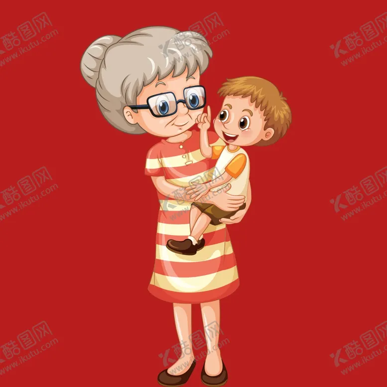 编号：40582802191557172206【酷图网】源文件下载-手绘亲子人物