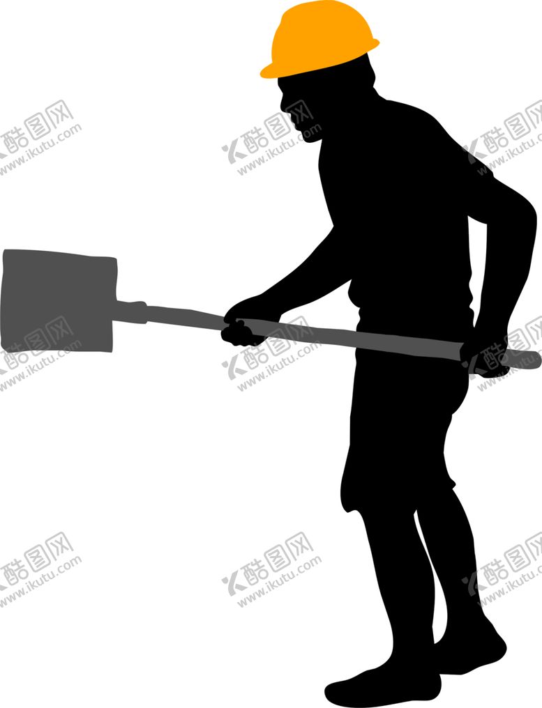 编号：58321205110101238220【酷图网】源文件下载-建筑工剪影