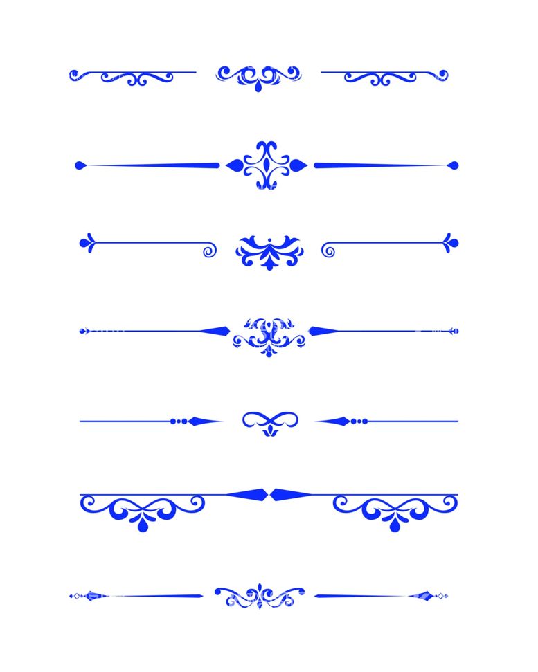 编号：86945812032353388740【酷图网】源文件下载-分割线花纹