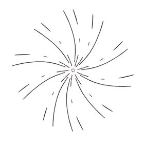 扩散线条简笔图案