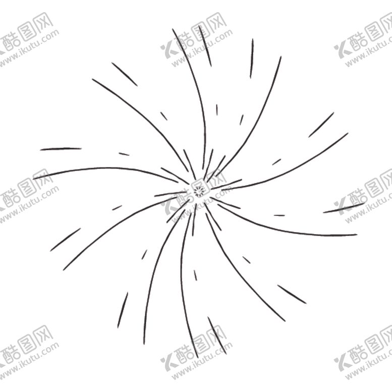 编号：31593509220817533767【酷图网】源文件下载-扩散线条简笔图案