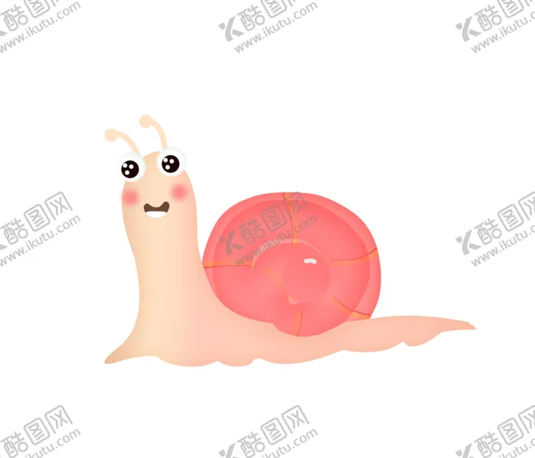 编号：26156504222019592868【酷图网】源文件下载-粉色卡通蜗牛