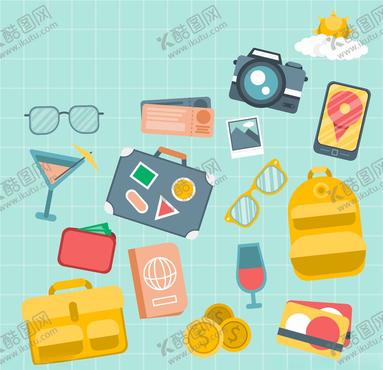 编号：24827509280922235669【酷图网】源文件下载-旅行元素