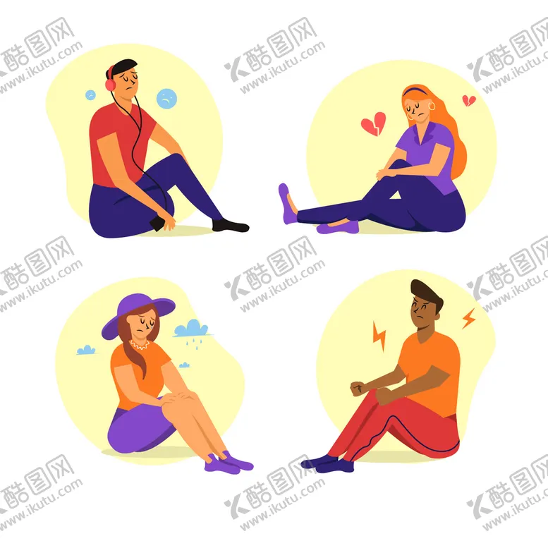 编号：39405209161856285042【酷图网】源文件下载-人物情绪