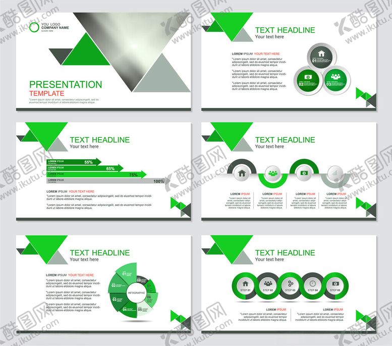 编号：99927611010537217825【酷图网】源文件下载-绿色商务画册