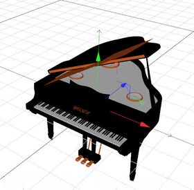 C4D模型钢琴