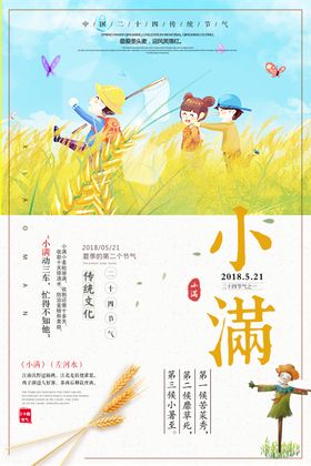 小满节气海报