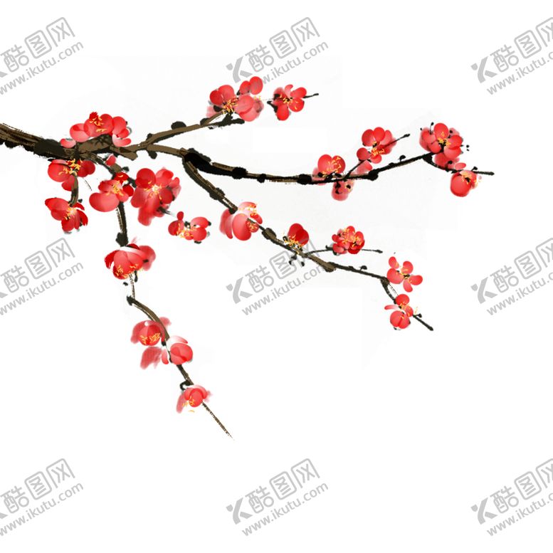 编号：40595705152320349599【酷图网】源文件下载-中国风水墨梅