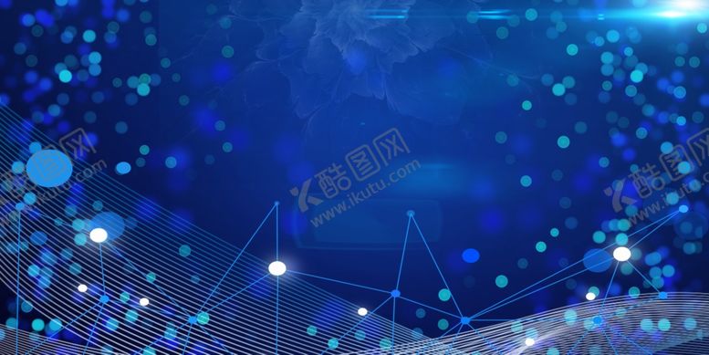 编号：46134611011916329778【酷图网】源文件下载-蓝色年会背景