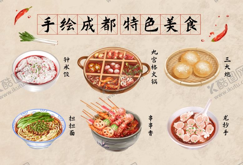 编号：89074009141633572270【酷图网】源文件下载-千年成都特色美食展示