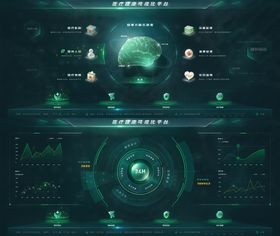 医疗健康可视化平台界面设计
