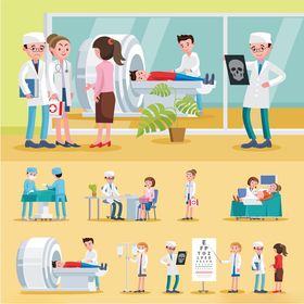 医院医疗场景插图