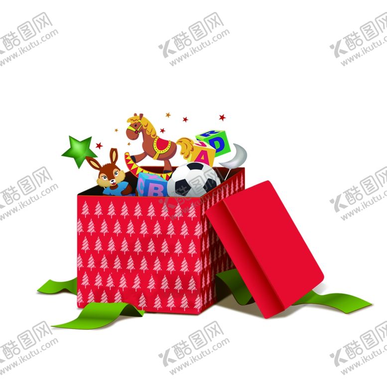 编号：66272007122243381348【酷图网】源文件下载-圣诞礼盒新年礼品小马玩具