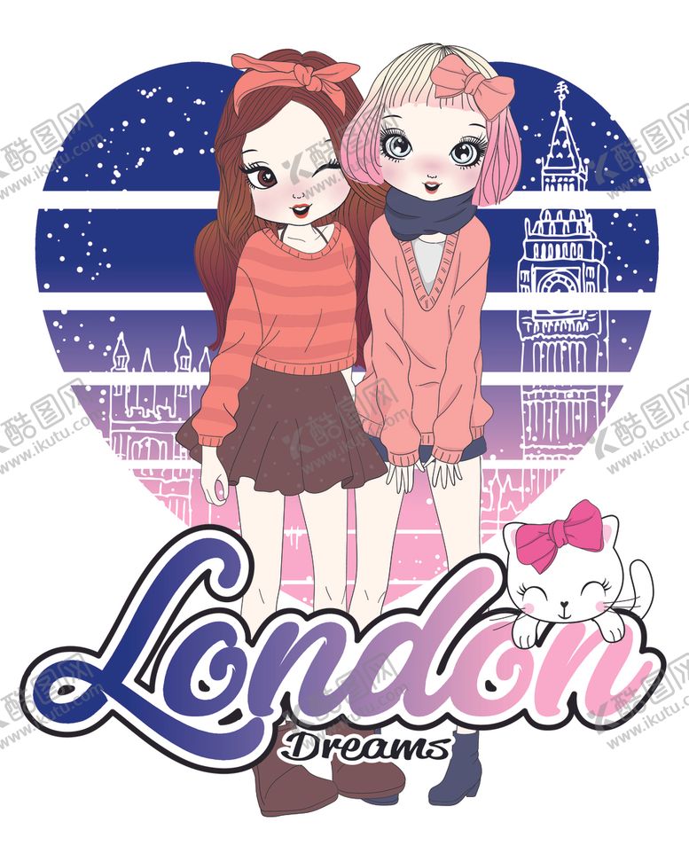 编号：50231710141838122297【酷图网】源文件下载-时尚人物女孩插画