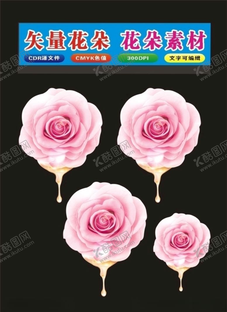 编号：87536307140907175786【酷图网】源文件下载-多种花形花朵