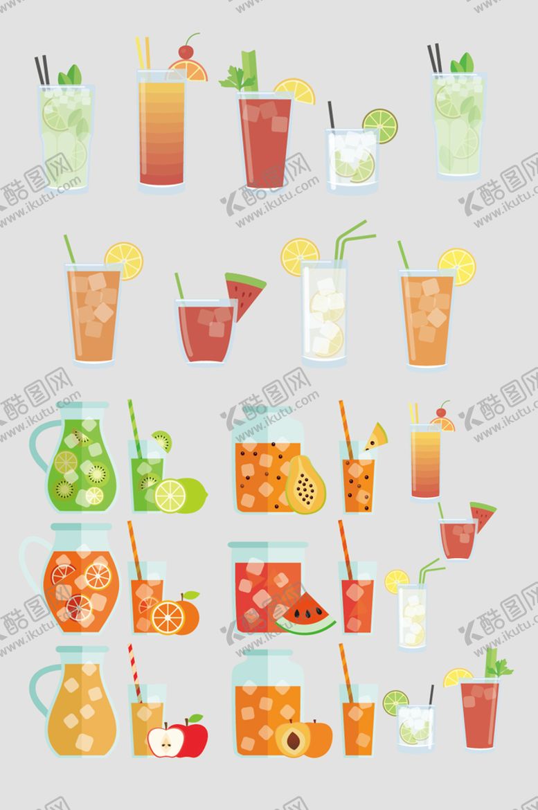 编号：65962901291700419941【酷图网】源文件下载-AI矢量果汁饮料饮品