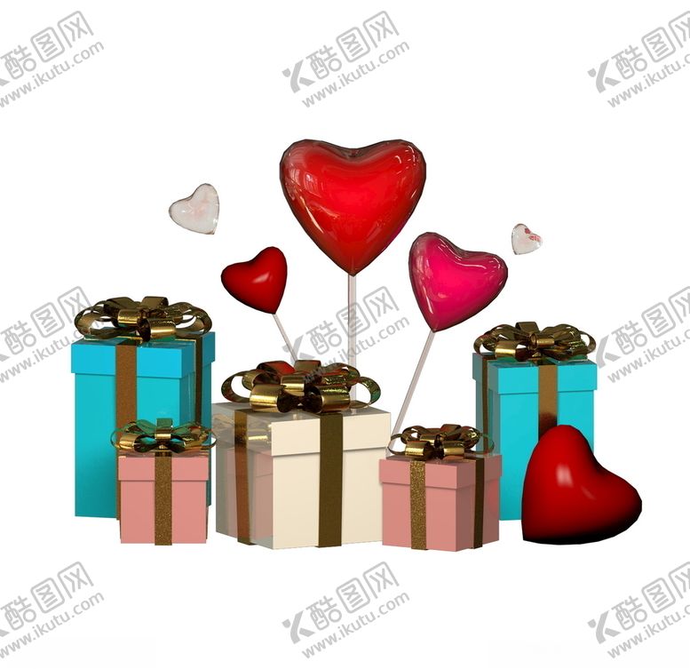 编号：10769609260115185606【酷图网】源文件下载-情人节礼品盒