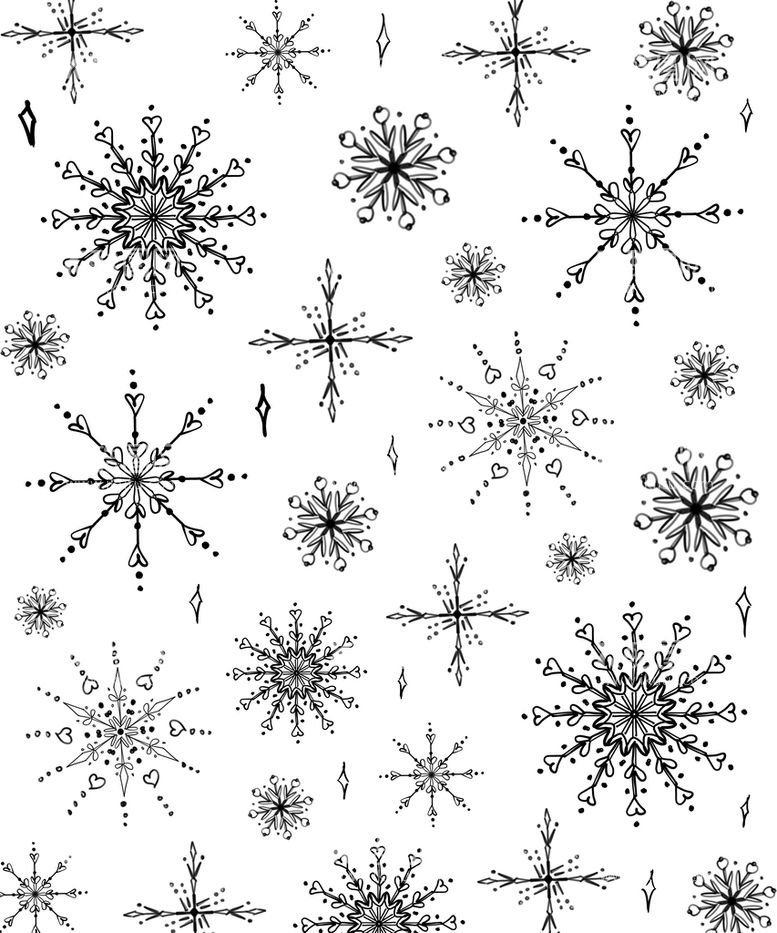 编号：06723910010113492861【酷图网】源文件下载-手绘雪花圣诞节雪花