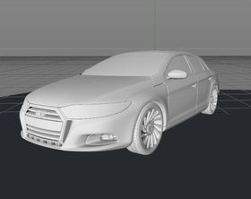 C4D模型汽车模型赛车模型