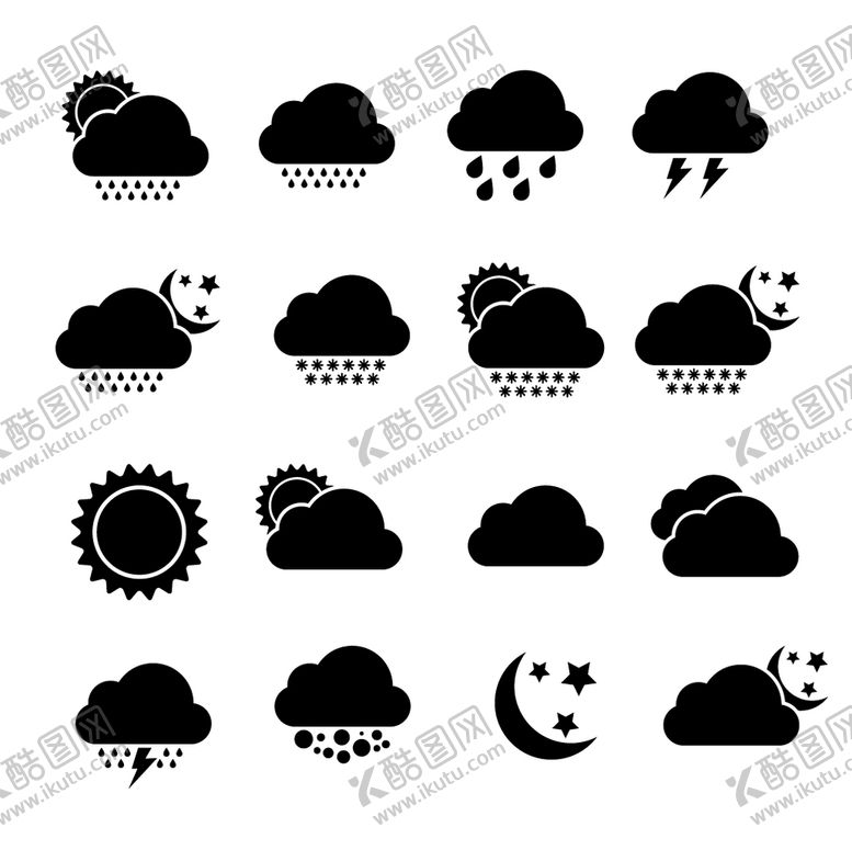 编号：04628309240026081609【酷图网】源文件下载-天气图标