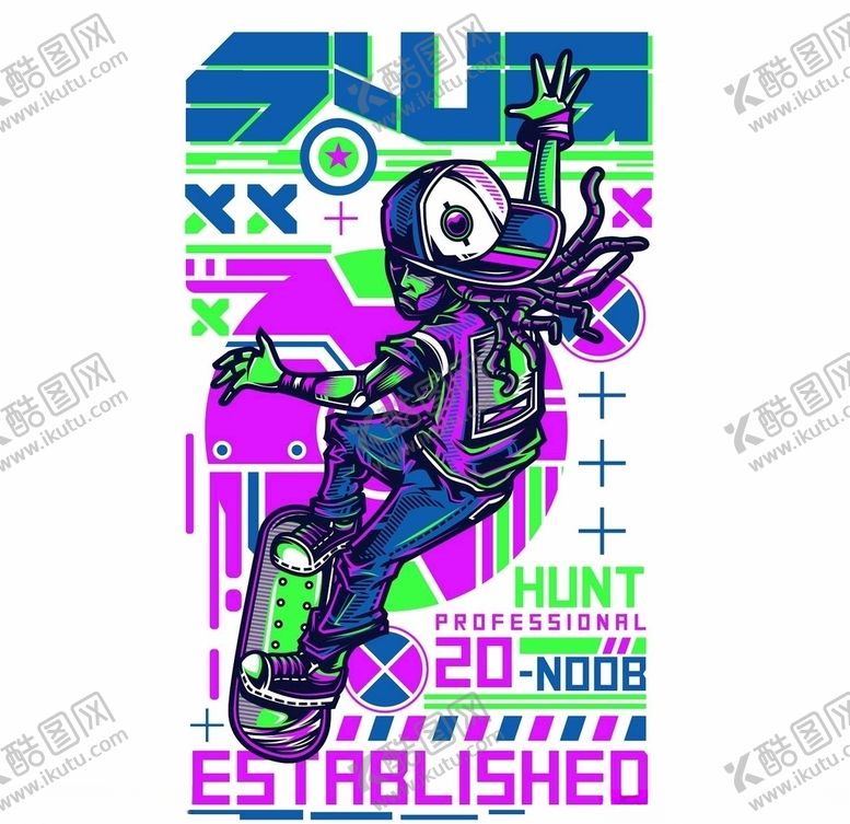 编号：61364109110104267411【酷图网】源文件下载-滑板少年