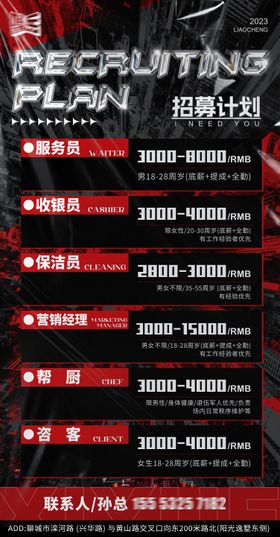 ktv酒吧夜店招聘海报