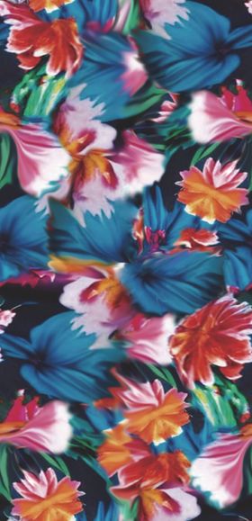 多彩花卉图案布料