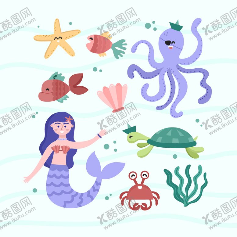 编号：47160510090106542809【酷图网】源文件下载-海洋元素