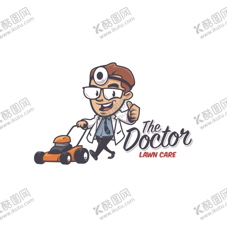 编号：75655407091129177522【酷图网】源文件下载-推着除草机的卡通形象