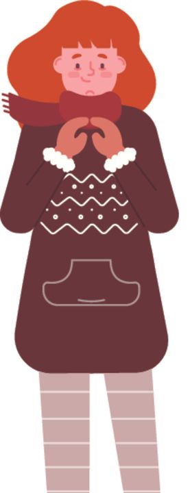 冬天服饰穿装的人保暖装