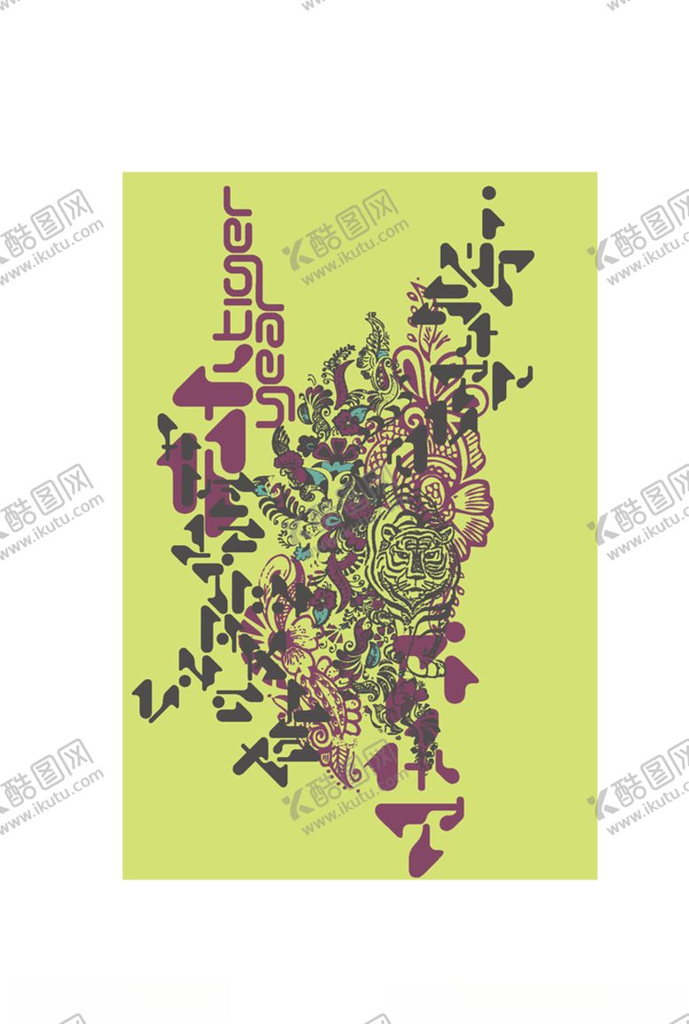 编号：43038410280052556155【酷图网】源文件下载-动物印花