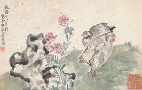 植物花草国画图案