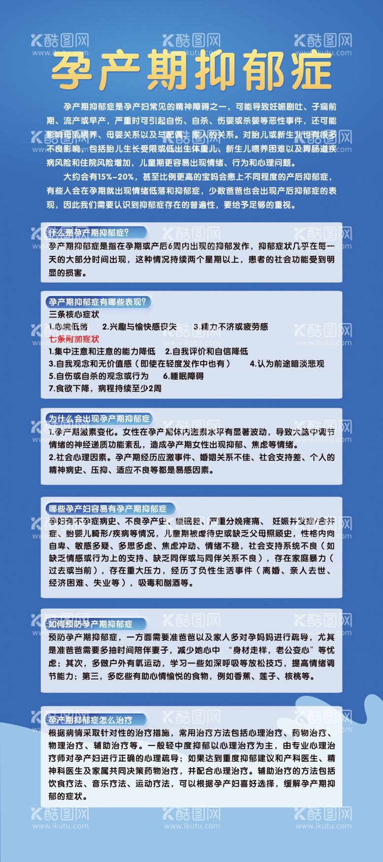 编号：96849812200913517150【酷图网】源文件下载-孕产期抑郁症展架