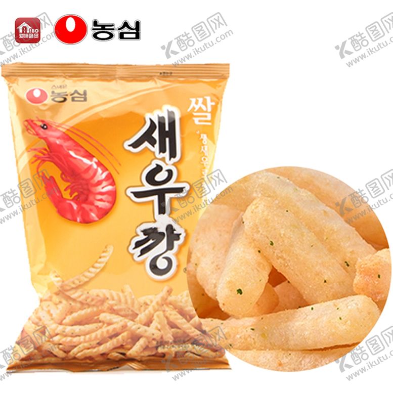编号：34276210081914042868【酷图网】源文件下载-韩国农心米制虾条详情